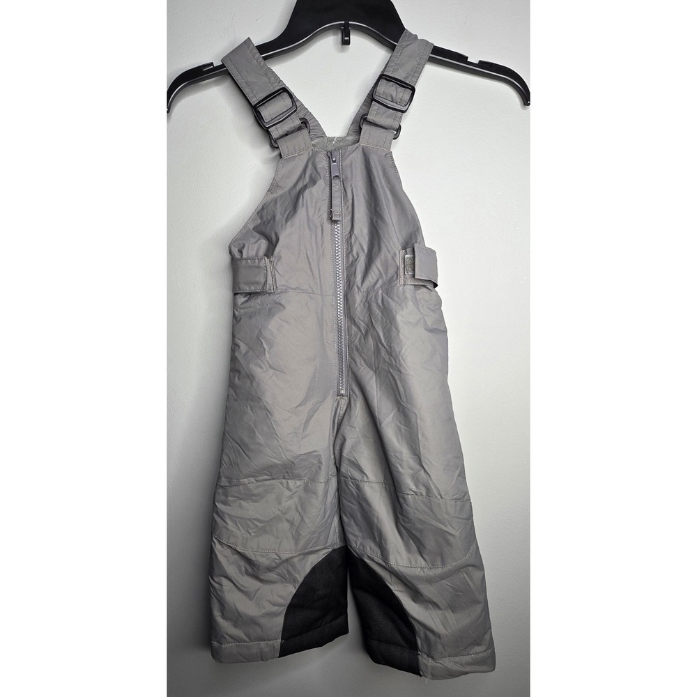Columbia Kids Omni-Shield Snow Bibs Gray Insulated Winter Overalls Pants
